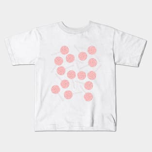 Pink Swirls Kids T-Shirt